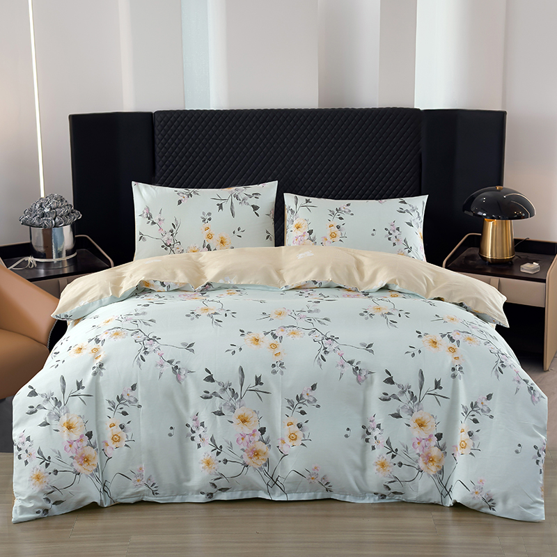 雅鹿全棉斜纹印花四件套2*2.3米（单位：床） 绽放